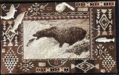 Miniatura 19 de Alfombra de pasillo estilo cabaña, estilo rústico, nativo americano, occidental, oso, alce, ciervo, vida silvestre, cabaña, diseño nativo 386