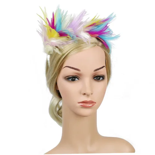 Abaodam 1920 s Prom Headband Gatsby Headband Fascinator Headband Carnival Fascinator Fascinators for Women Tea Party Pride Hat Black Headbands