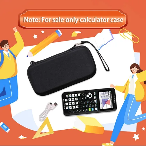 Miniatura 7 de Funda para calculadora gráfica Texas Instruments TI-84 Plus CE/TI-84 Evo/TI 84 Plus/TI-Nspire CX II CAS/TI-Nspire CX II, bolsillo de malla para Negro