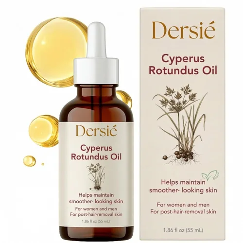 Dersie Aceite Cyperus Rotundus: Aceite Cyperus Rotundus para depilación – Inhibidor natural del crecimiento del cabello para la reducción del vello