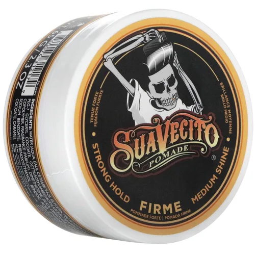 Miniatura 12 de Suavecito Pomade Firme (fuerte), capacidad de 4 onzas, 1 paquete, pomada para hombres, cera a base de agua de brillo medio como gel para el cabello