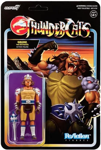 Miniatura 17 de Super7 Thundercats Grune Figura de Reacción de 3.75 pulgadas