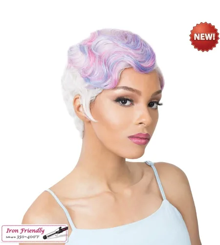 Miniatura 5 de It's A Wig - Peluca de cabello sintético Nuna (612 - rubio pálido)