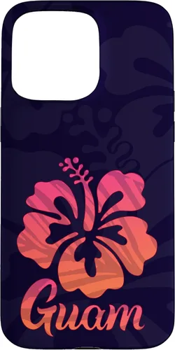 Miniatura 30 de iPhone 14 Pro Max Guam Hibiscus Flower Funda Hafa Adai Guamanian Island Pride