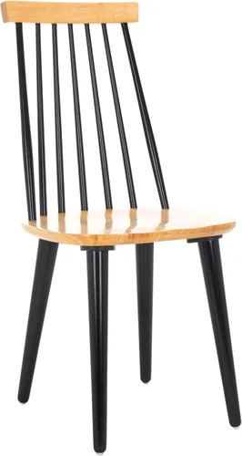 Miniatura 13 de Safavieh American Homes Collection Burris Country Farmhouse - Silla auxiliar con husillo negro Natural