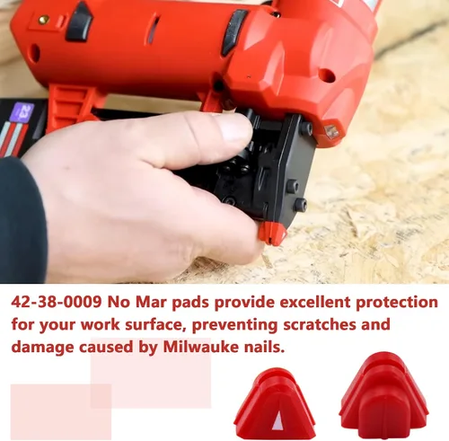 Miniatura 5 de Cojín de nariz de repuesto Milwauke No Mar Pad sin punta marcada 42-38-0009 apto para clavadora de pines Milwauke 2540-20 y Milwauke calibre 23