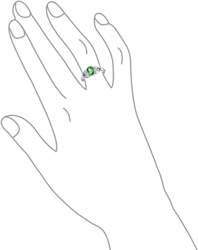 Miniatura 3 de Bling Jewelry Genuine Gemstone CZ BFF Sorority Sister Promise Friendship Celtic Triquetra Infinity Love Knot Ring For Women Teen.925 Sterling Silver