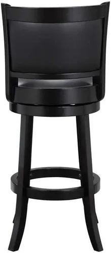 Miniatura 5 de Boraam Augusta - Taburete giratorio de altura de barra, 29 pulgadas, negro