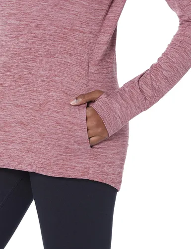 Miniatura 3 de Tienda Essentials Sudadera con capucha para mujer Brushed Tech Stretch Popover (disponible en tallas extragrandes)