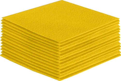 Miniatura 133 de FabricLA Hojas de fieltro acrílico para manualidades, cuadrados de fieltro precortados suaves de 4 x 4 pulgadas (3.9 in x 3.9 in), utiliza hojas