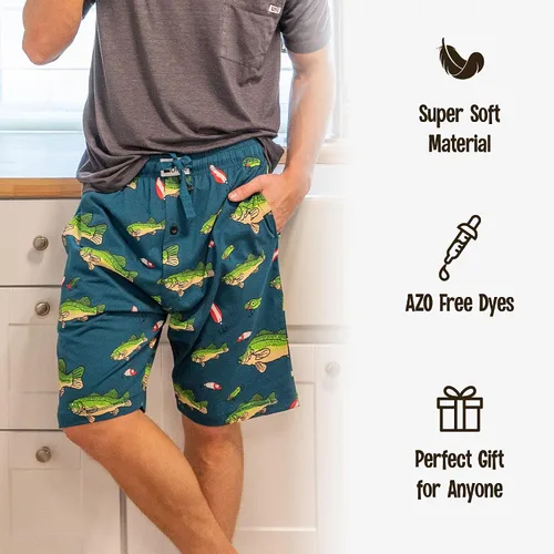 Miniatura 177 de Lazy One - Pantalones cortos de pijama para hombre, ropa de dormir