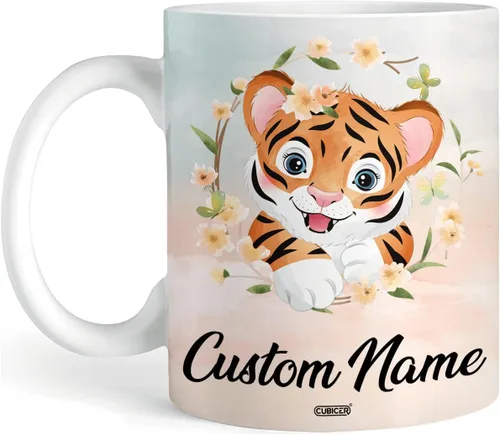 Miniatura 13 de CUBICER Tazas de café personalizadas con nombre personalizado, tazas de cerámica blanca, regalos de Navidad de vidrio para niños, mujeres, adultos