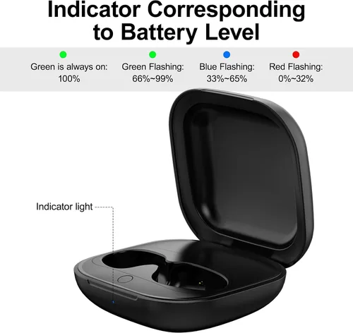 Miniatura 5 de Funda de carga inalámbrica para Beats Fit Pro, cargador de repuesto para Beats Fit Pro con emparejamiento Bluetooth, batería integrada de 700 mAh