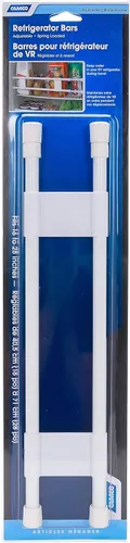 Miniatura 3 de Camco Barra de refrigerador doble RV de 28 pulgadas, mantiene alimentos y bebidas en su lugar durante el viaje, evita derrames desordenados, carga