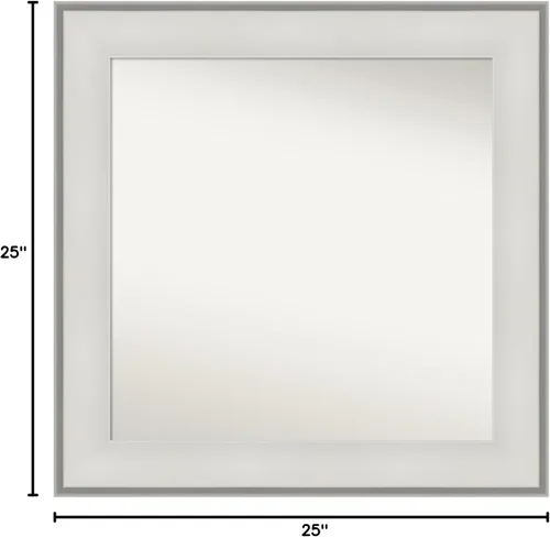 Miniatura 6 de Amanti Art Espejo personalizado, espejo de baño blanco imperial, espejo de pared o espejo de tocador de baño sobre el fregadero (25 x 25 pulgadas)