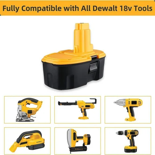 Miniatura 3 de LINGYUE Batería de repuesto Ni-MH de 18 V compatible con Dewalt DC9096 DC9098 DW9095 DW9096 Amoladora angular inalámbrica/llave/herramienta