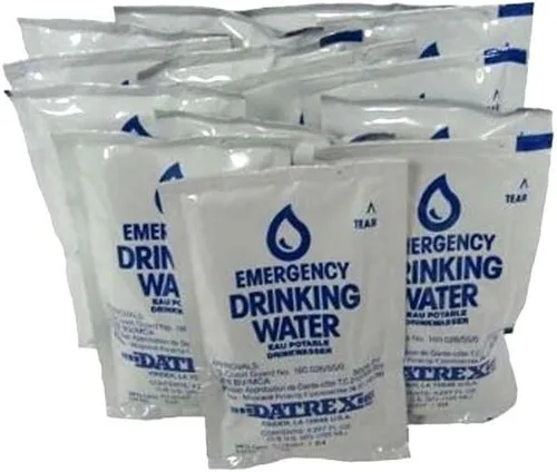 Miniatura 2 de Bolsa de agua de DATREX de emergencia para desastres o supervivencia. 4.2 oz cada una