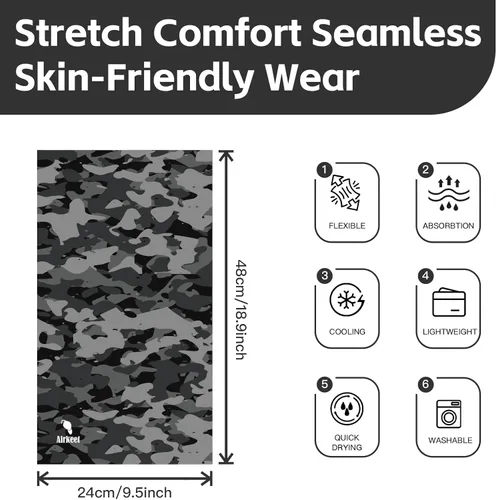 Miniatura 3 de Máscara facial para hombres y mujeres, protección solar UPF 30+, transpirable, bandana para motocicleta, senderismo, pesca