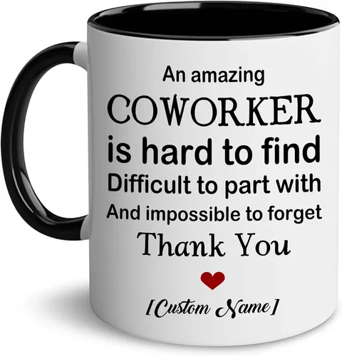 Miniatura 8 de WHIDOBE Taza de despedida personalizada de compañero de trabajo, taza de despedida personalizada de 11 onzas y 15 onzas para jefe, regalo