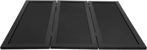 Miniatura 7 de Pantalla divisora de habitación de 3 paneles, pantalla corta de madera de privacidad independiente, divisores y divisores plegables para el hogar