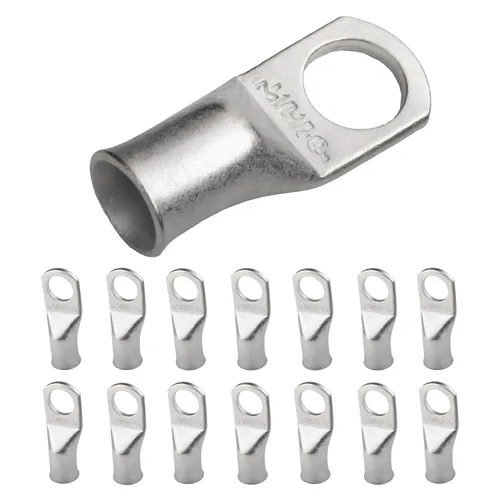 Miniatura 178 de SELTERM 5 piezas terminales de cable de cobre estañado 1/0 AWG perno de 1/2", extremos de cable de batería, terminales de anillo, conectores
