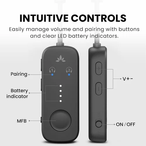 Miniatura 8 de Avantree Relé - Adaptador Bluetooth de avión premium con chipset Qualcomm avanzado, 2 auriculares compatibles, 25 horas de tiempo de reproducción