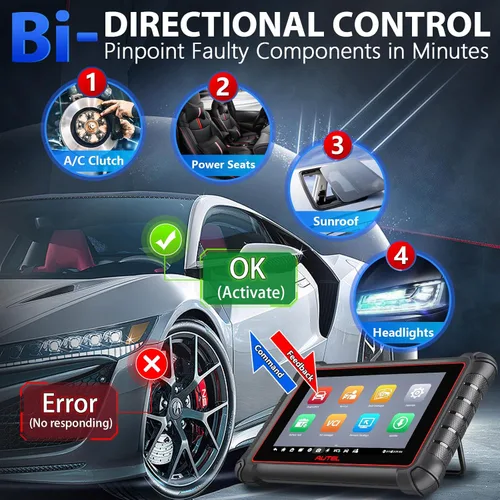 Miniatura 4 de Autel Escáner MaxiPro MP900Z-BT: 2026 ECU Codificación OBD2 Herramienta de escaneo bidireccional con más de 40 servicios, actualizado de MP900