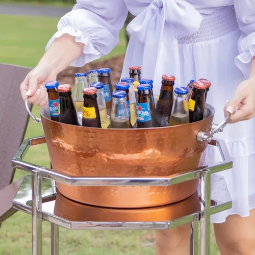 Miniatura 7 de BREKX Cubo de hielo personalizado, bañera de bebidas aislada para cobre, inauguración de la casa, regalos de boda para la pareja