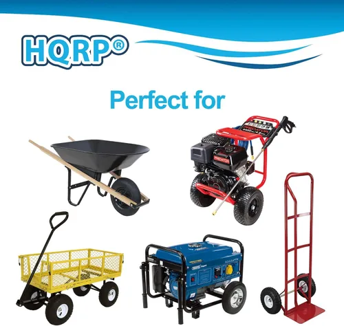Miniatura 5 de HQRP Paquete de 2 tubos interiores de neumáticos de 4.10/3.50-4 pulgadas para camiones de mano, carros, carretillas, cortacésped, remolques, carros