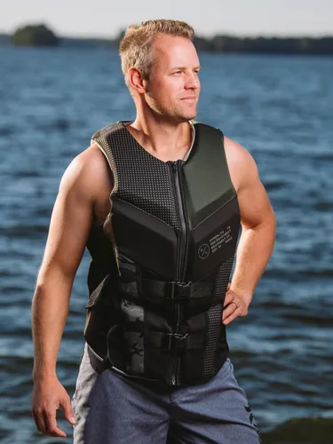 Miniatura 3 de HyperLite Chaleco salvavidas Elite para hombre, aprobado por la Guardia Costera de Estados Unidos, nivel 70, ideal para cualquier actividad