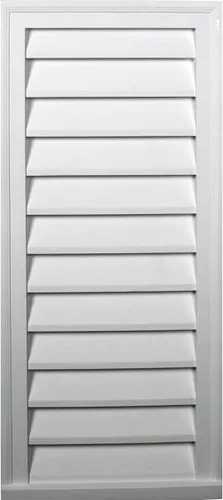 Miniatura 5 de Ekena Millwork - Persiana vertical a dos aguas GVVE12X18D, 12 pulgadas de ancho x 18 pulgadas de alto x 1 7/8 pulgadas profundidad., GVVE12X18F