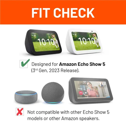 Miniatura 2 de Made for Amazon Tilt + Swivel Stand for Echo Show 5 (3rd Generation), 2023 Release