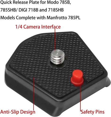 Miniatura 2 de 785PL Placa de liberación rápida LUORNG Placa de liberación rápida QR para modelos 785B, 785SHB/DIGI 718B y 718SHB