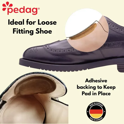Miniatura 3 de pedag Supra Almohadillas de lengua alemanas hechas a mano Cuero de gamuza suave y acolchado de espuma viscoelástica para zapatos Resuelve