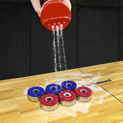 Miniatura 5 de Shuffleboard Sand Wax High/Medium Speed Shuffleboard Powder Set, Shuffleboard Sand with Mini Brush Set