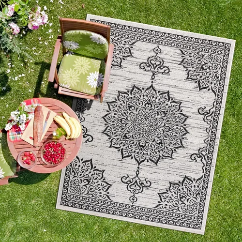 Miniatura 59 de CAMILSON Alfombra para exteriores, alfombras modernas para patios interiores y exteriores, tapetes de cocina y pasillo, alfombra lavable para porche