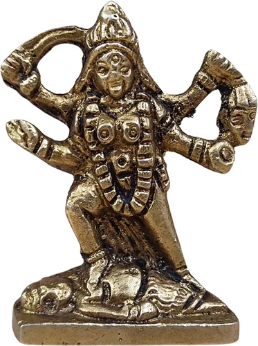 Miniatura 20 de Craftsofindia Goddess Durga - Estatua pequeña de latón, decoración divina, escultura hindú hecha a mano de 3 pulgadas para el altar del hogar