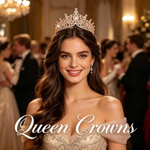 Miniatura 8 de Kamirola Corona de Reina Barroca, Corona Nupcial de Boda con Diamantes de Imitación y Tiaras Diadema de Cristal Para Cumpleaños Baile de Graduación