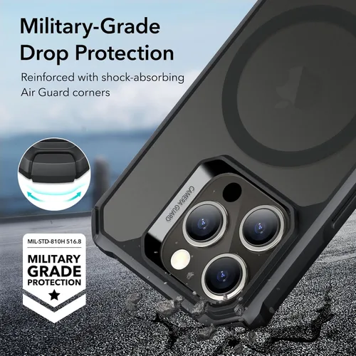 Miniatura 4 de ESR Funda para iPhone 15 Pro, compatible con MagSafe, protección de grado militar, esquinas de protección de aire a prueba de golpes, parte trasera