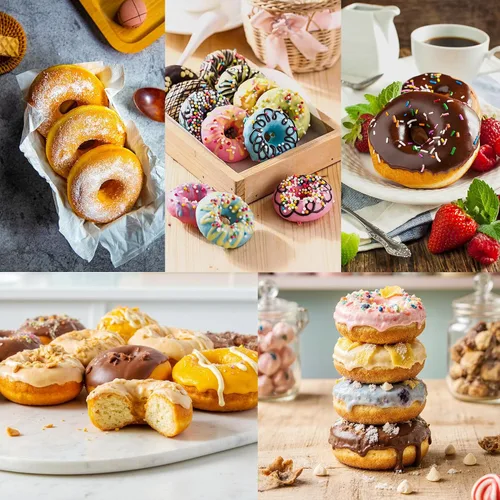Miniatura 8 de Molde grande de silicona para donas para hornear, 9 cavidades antiadherentes de silicona de grado alimenticio, molde para donas y moldes para bagel