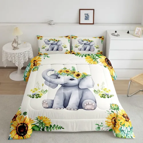 Miniatura 46 de Juego de edredón con siluetas de oso para niños, tamaño individual, decoración de Navidad para niños y niñas, adultos, edredón de plumón de pinos