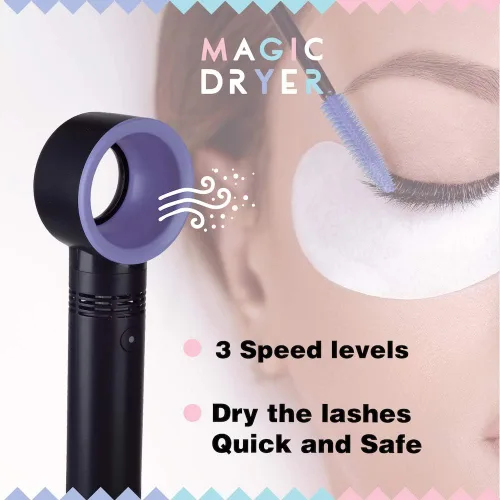 Miniatura 3 de Lyon Lash Portable USB Rechargeable Bladeless Mini Fan/Air Conditioning Blower/Handheld Cooling Dryer, Essential Eyelash Extension Supplies, Dries