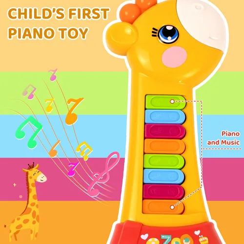 Miniatura 3 de Marstone Juguetes para niños de 1 y 2 años, niño y niña, regalo de cumpleaños: juguetes musicales de guitarra y piano para bebés de 12 a 18 meses