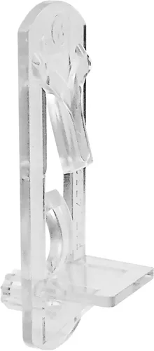 Miniatura 6 de Prime-Line U 11299 Clavija de soporte para estantes, autobloqueante de 1/4 pulgadas x 1/2 pulgadas, transparente (paquete de 4)