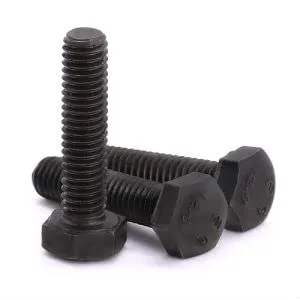 Miniatura 7 de M8-0.049 x 0.630 in (20 piezas) Perno de cabeza hexagonal negra, grado 12.9 Perno hexagonal de acero de aleación de rosca completa, DIN933