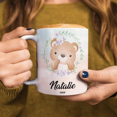 Miniatura 5 de CUBICER Tazas de café personalizadas con nombre personalizado, tazas de cerámica blanca, regalos de Navidad de vidrio para niños, mujeres, adultos