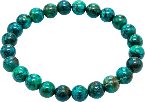Miniatura 57 de Amazing Gemstone Pulsera de cristal para mujeres y hombres, pulsera de cristal curativo de protección, pulsera elástica con cuentas de piedras