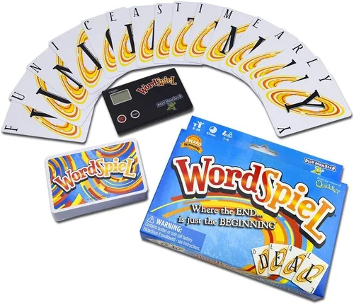 Miniatura 3 de Set WordSpiel — Juego de cartas — Crea una palabra usando parte de la palabra anterior — Juego de mesa para noche de diversión familiar — Para