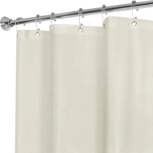 Miniatura 10 de Zenna Home Forro de cortina de ducha, forro transparente pesado para duchas y bañeras con ojales inoxidables y dobladillo pesado, EVA de calibre 8