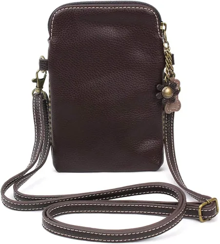 Miniatura 5 de Chala - Bolsa cruzada de piel sintética multicolor con correa ajustable para teléfono celular